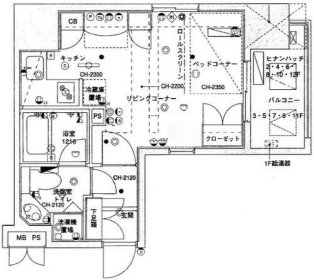 アクシア新宿御苑の間取り