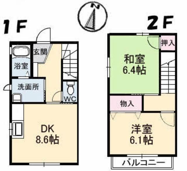 コーポクレストの間取り写真
