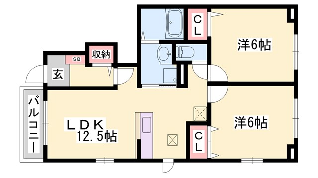 アンジュTの間取り写真