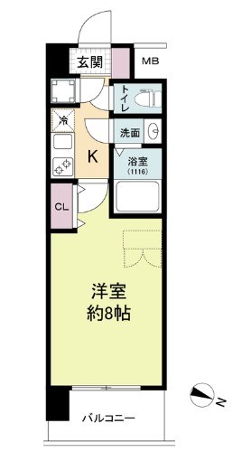 セレニテ神戸ミラクノールの間取り写真