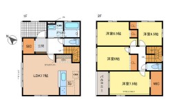 飾磨区構戸建1号棟の間取り写真