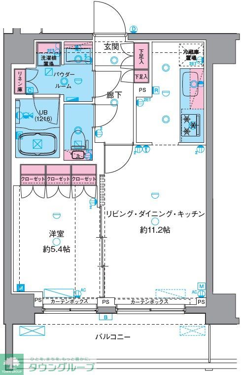 GENOVIA南千住VIskygardenの間取り写真