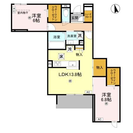 NIGAWA RESIDENCEIIの間取り写真