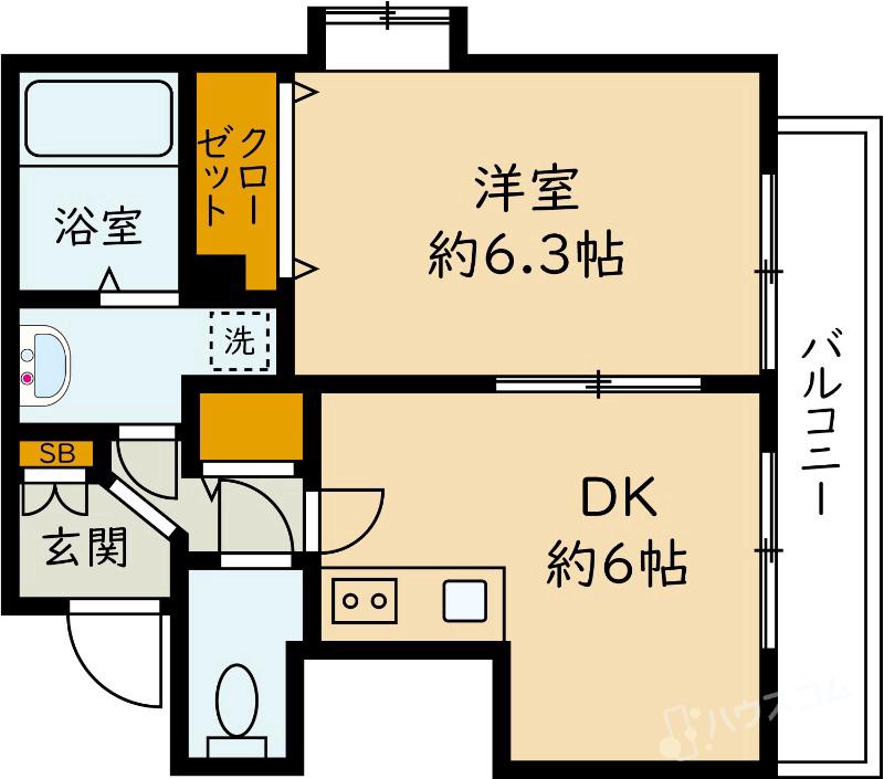 阪急宝塚線 庄内駅 徒歩8分 3階建 築22年の間取り写真