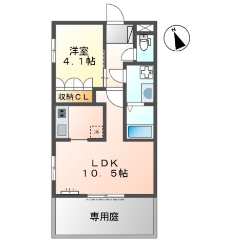 平成筑豊鉄道 中泉駅 徒歩17分 2階建 築17年の間取り写真