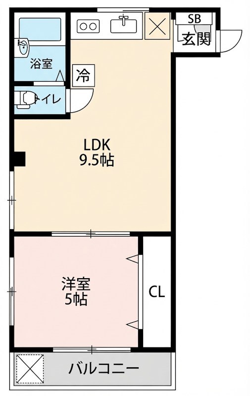ＪＲ京浜東北線 鶴見駅 徒歩34分 3階建 築41年の間取り写真