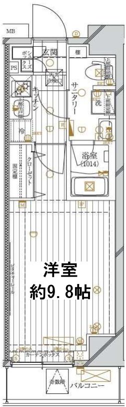 レガリス錦糸町の間取り写真