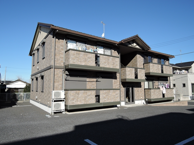 那珂郡東海村舟石川駅西のアパートの建物外観