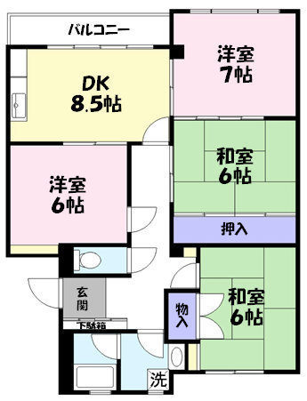 リッツハイム都の間取り