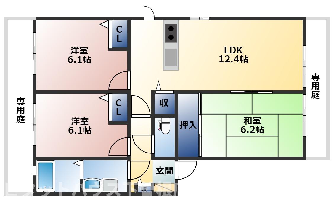 【咲ら坂　C棟の間取り】