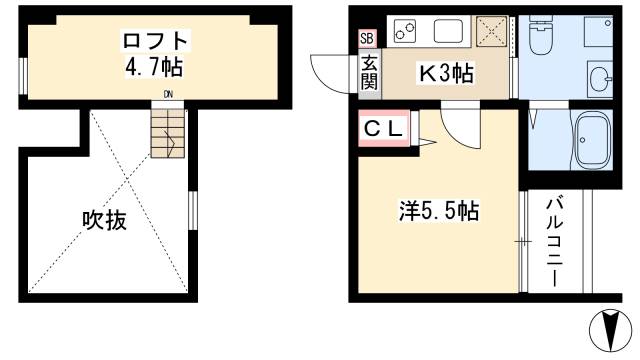 ブルースカイの間取り