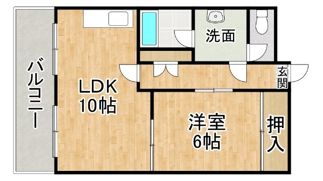 シャトー帯広の間取り