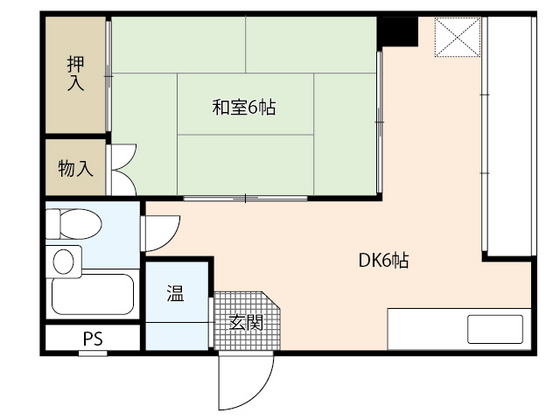 広島市中区舟入幸町のマンションの間取り