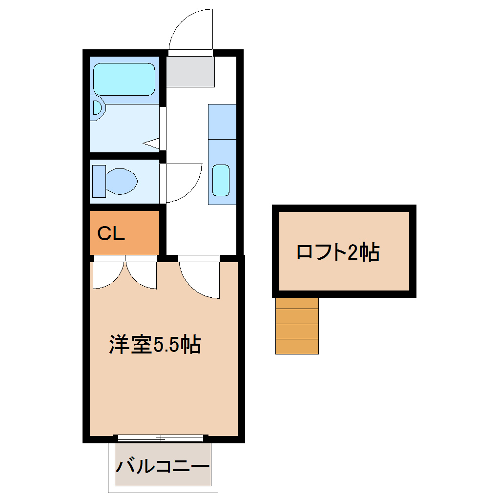 宮城県仙台市太白区長町南１（アパート）の賃貸物件の間取り