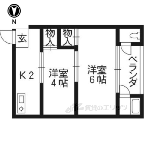 【南郷マンション西棟の間取り】