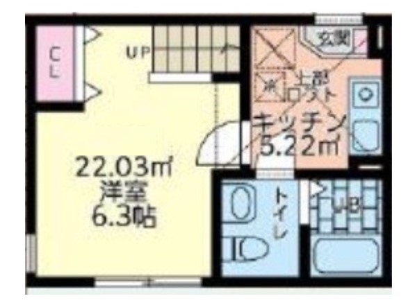 大和市深見西のアパートの間取り