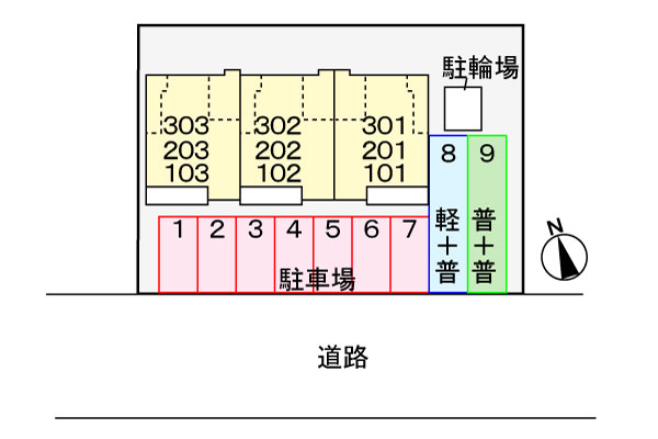 【マーガレット２３の駐車場】