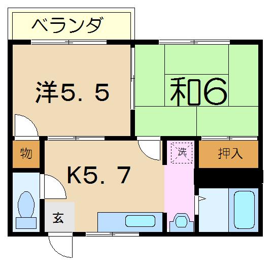 コーポさいかの間取り