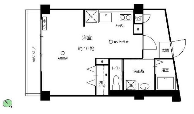 横浜市中区末吉町のマンションの間取り