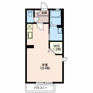 三重郡川越町大字南福崎のアパートの間取り