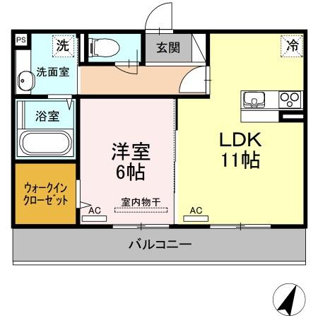 アコール ジェンテ　A棟の間取り