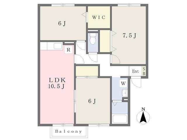 ボヌール城東の間取り