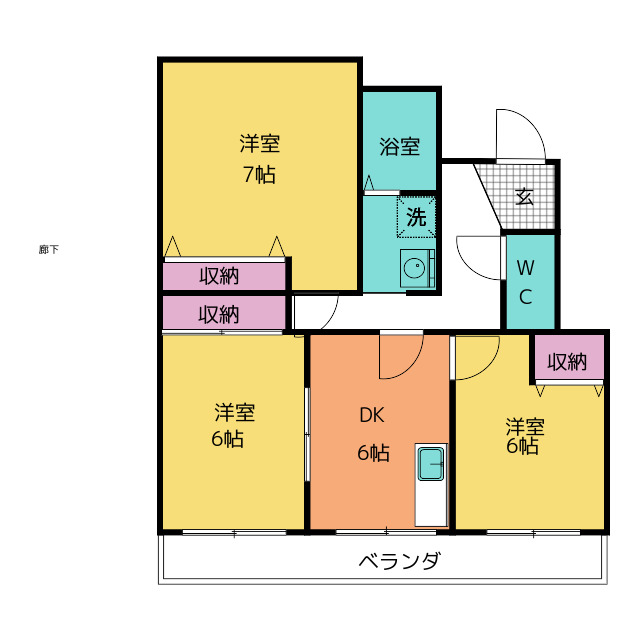 グランドゥール長沢の間取り