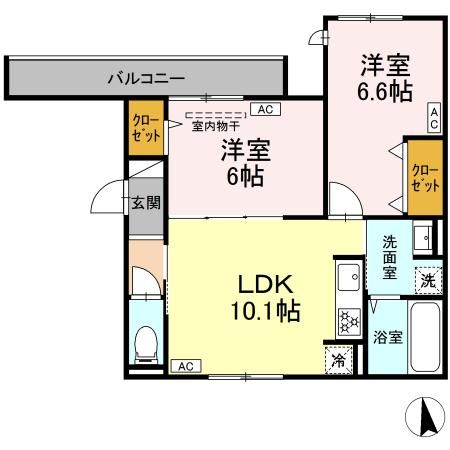 （仮）北区豊島7丁目PJ A棟の間取り