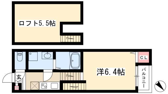 ASTERIA新栄の間取り