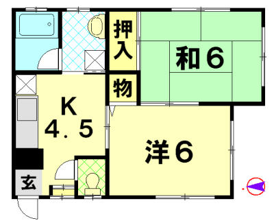 ヒルロックハイツの間取り