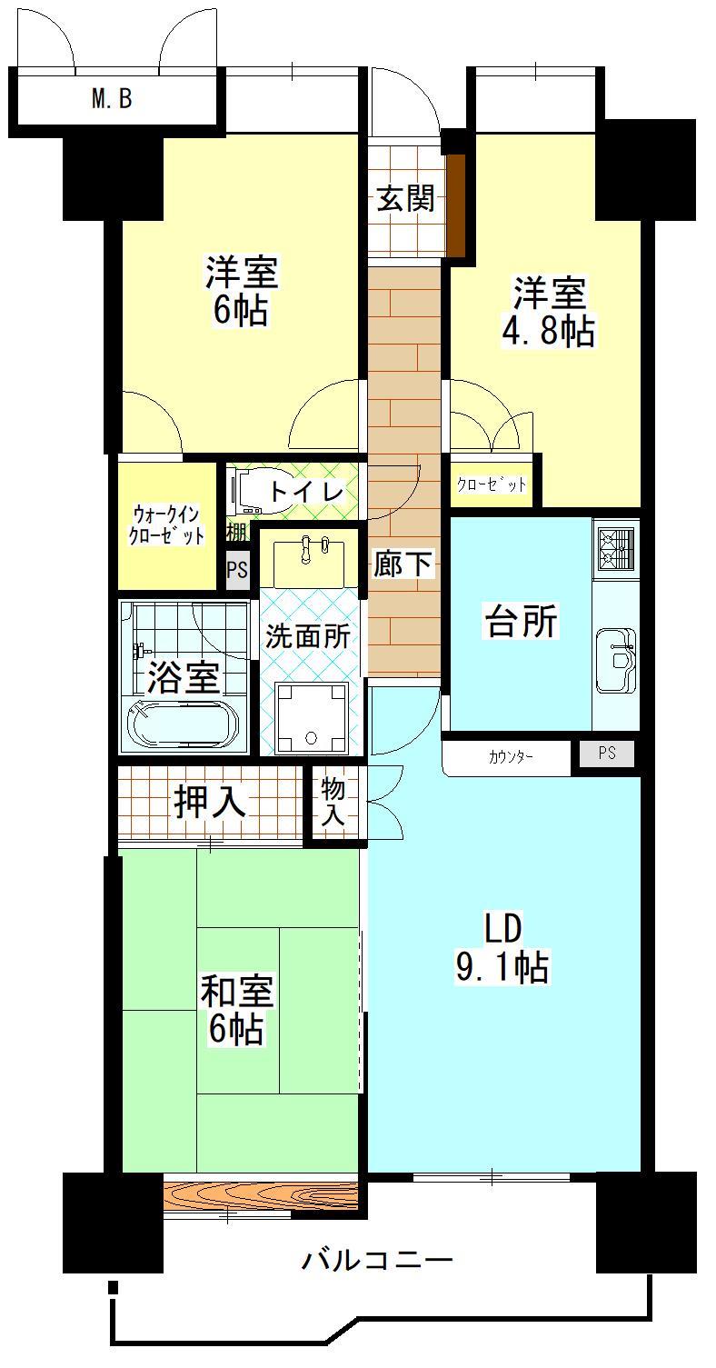 ノバハイツ日和山公園の間取り