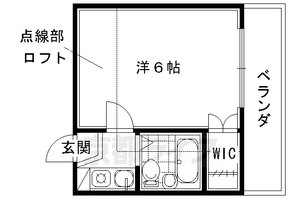 ＰＲＥＳＴＩＧＥ　西京極　　Iの間取り