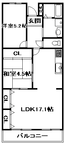 メゾンサステックの間取り