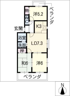 メゾンメルベーユの間取り