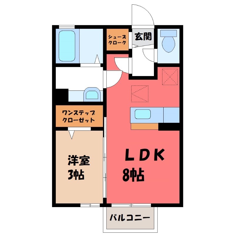 トリニティ Bの間取り