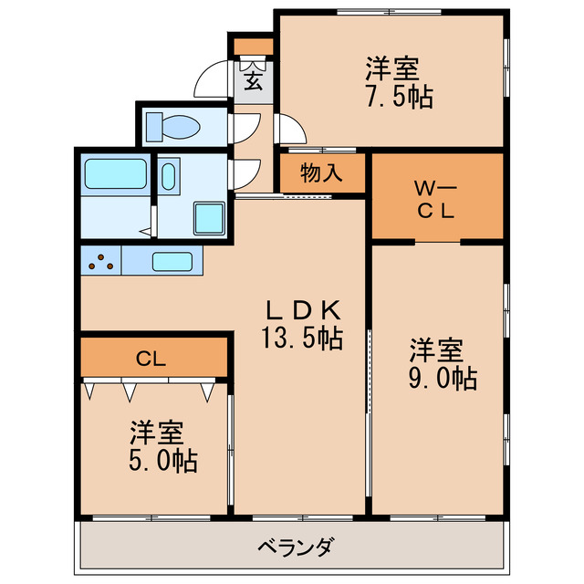 上原マンションの間取り