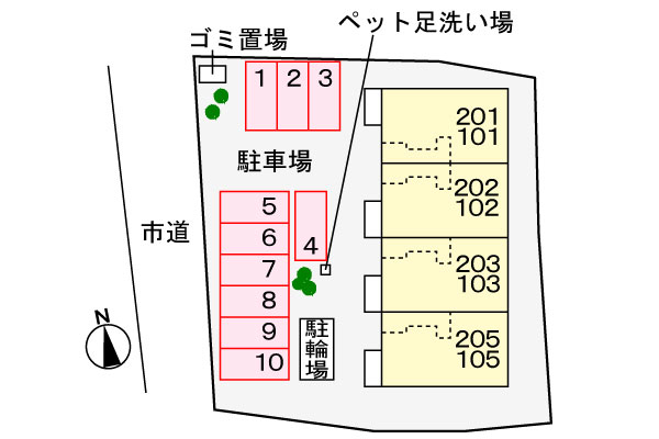 【香芝市鎌田のアパートのその他】