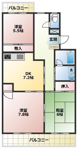 ペアシティ久喜壱番館の間取り