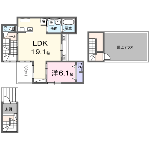 メル　ヴァンベールの間取り