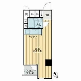 港区赤坂のマンションの間取り