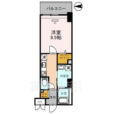 フレンシア西宮北口の間取り