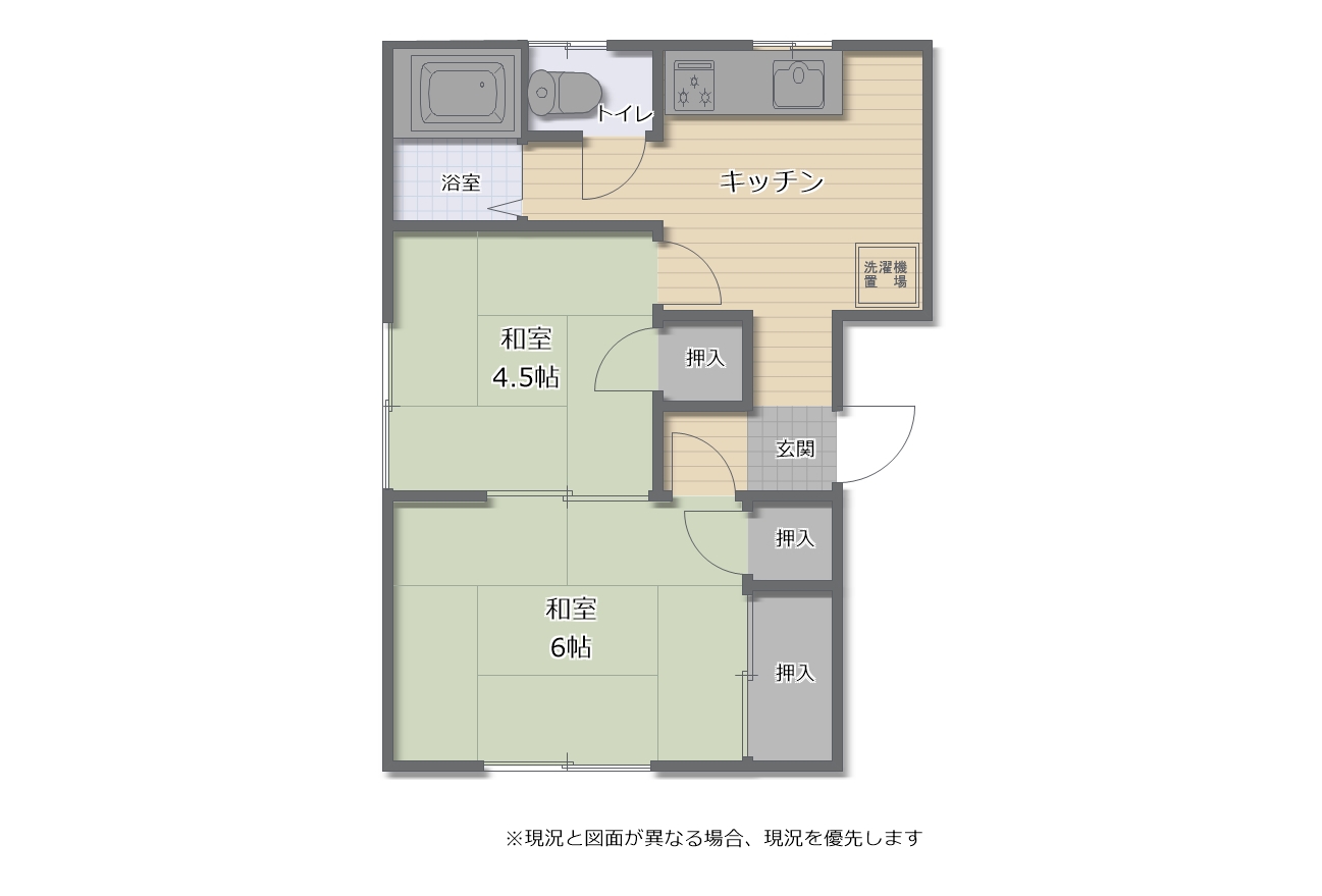 レピュート新地の間取り