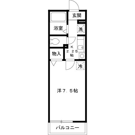 大野城市筒井のアパートの間取り