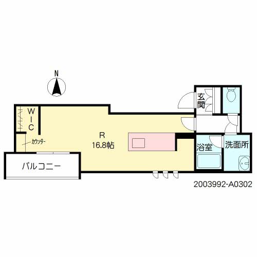 熊本市南区日吉のマンションの間取り