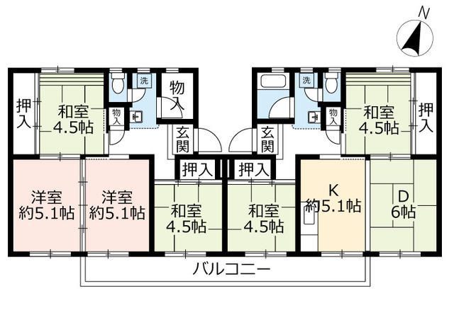 ＵＲ江南の間取り