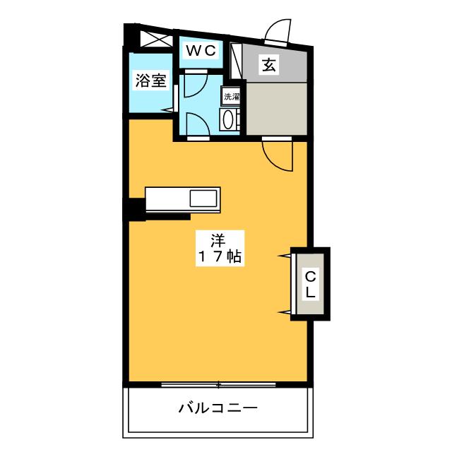 福岡市南区清水のマンションの間取り