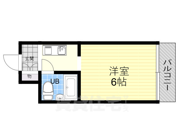 大阪市住吉区住吉のマンションの間取り