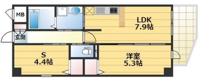 TROMMEL HEIM NAMBAの間取り