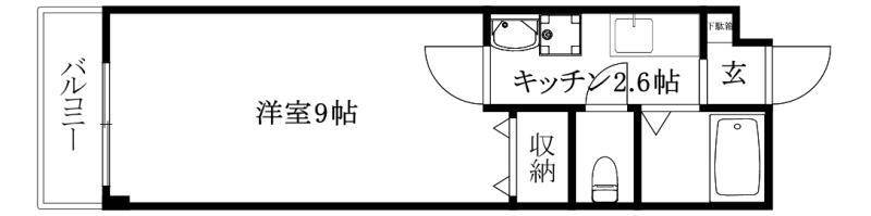 東温市横河原のアパートの間取り