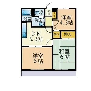 シーマ福重の間取り